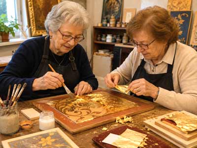 gold leaf technique workshop