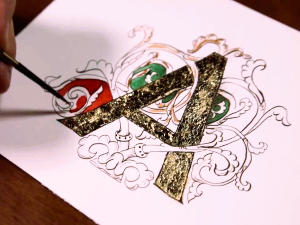 Illuminated letters workshop